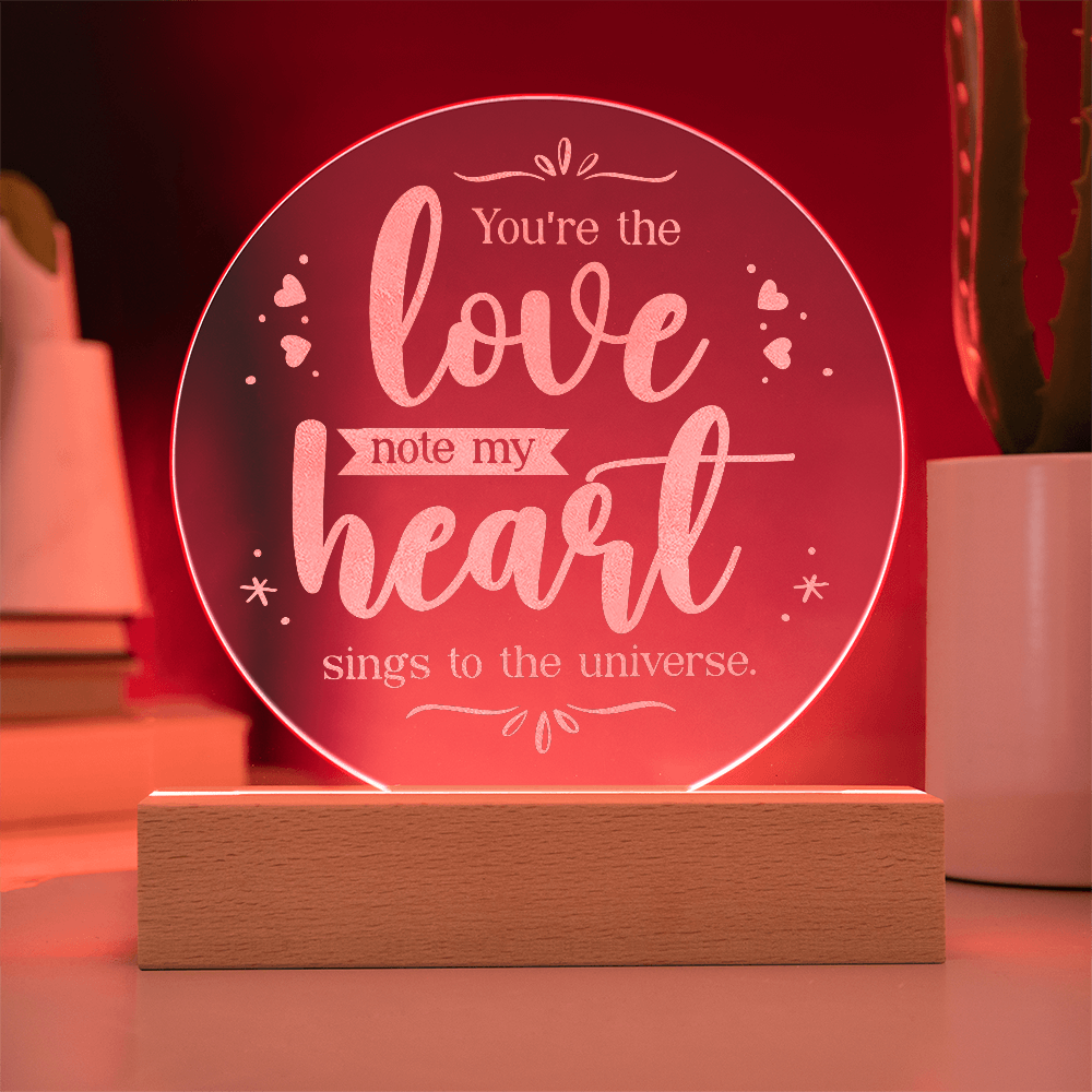 Engraved Acrylic Circle Plaque
