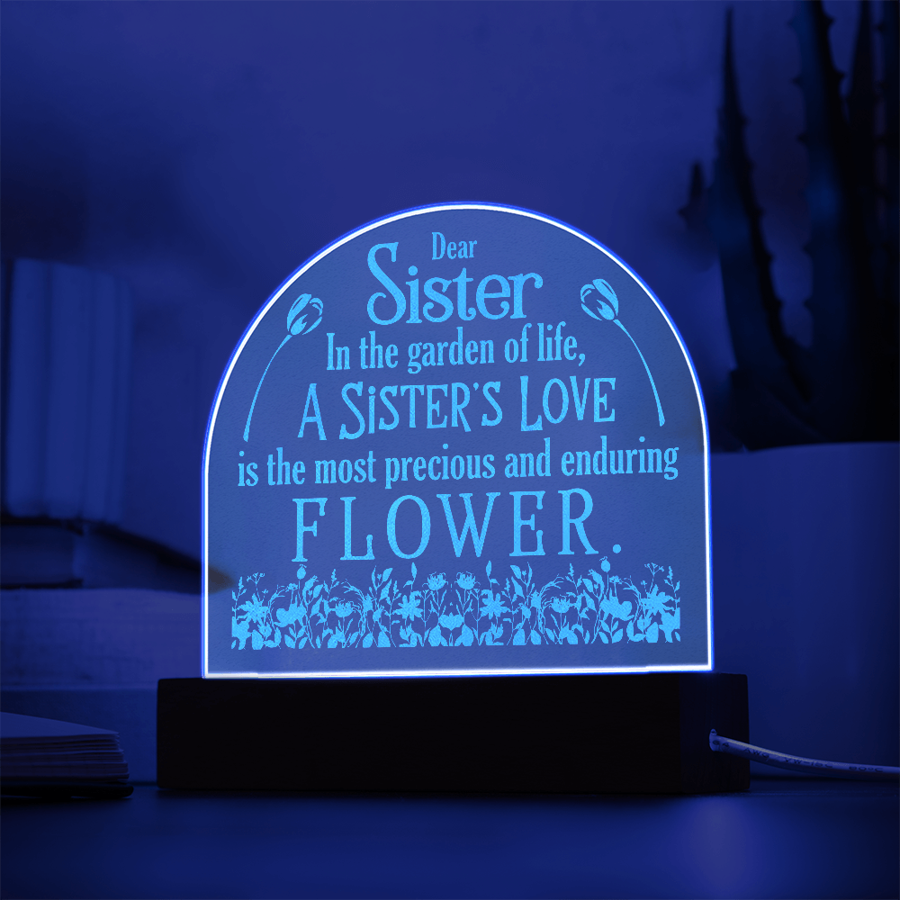 Engraved Acrylic Dome Plaque