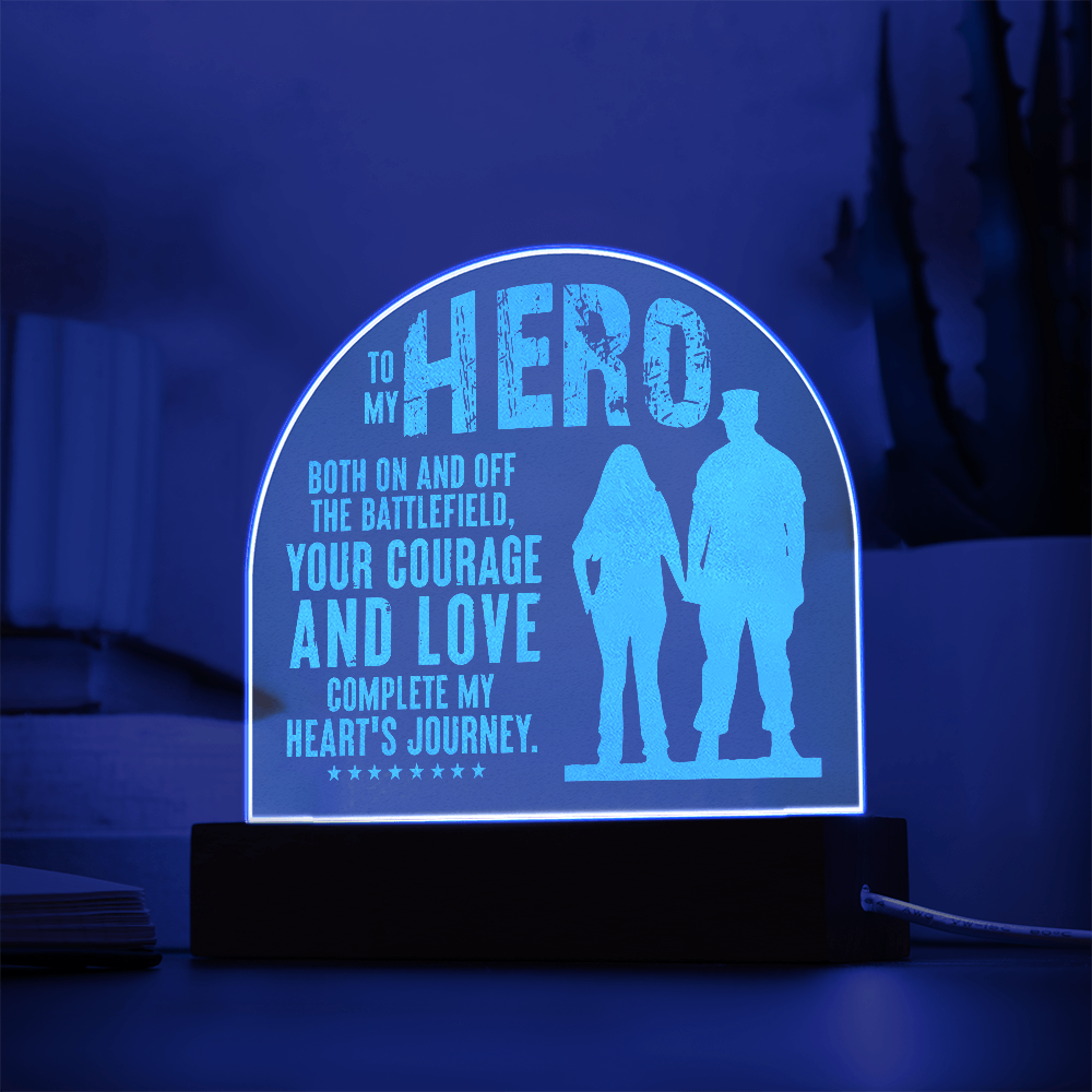 Engraved Acrylic Dome Plaque