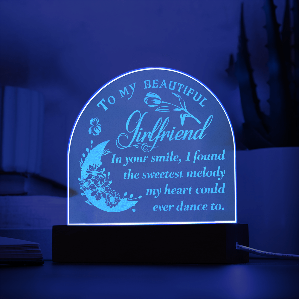 Engraved Acrylic Dome Plaque