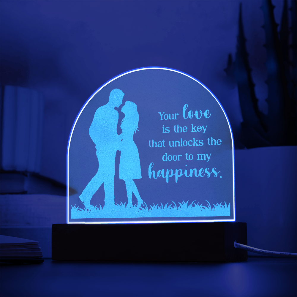 Engraved Acrylic Dome Plaque