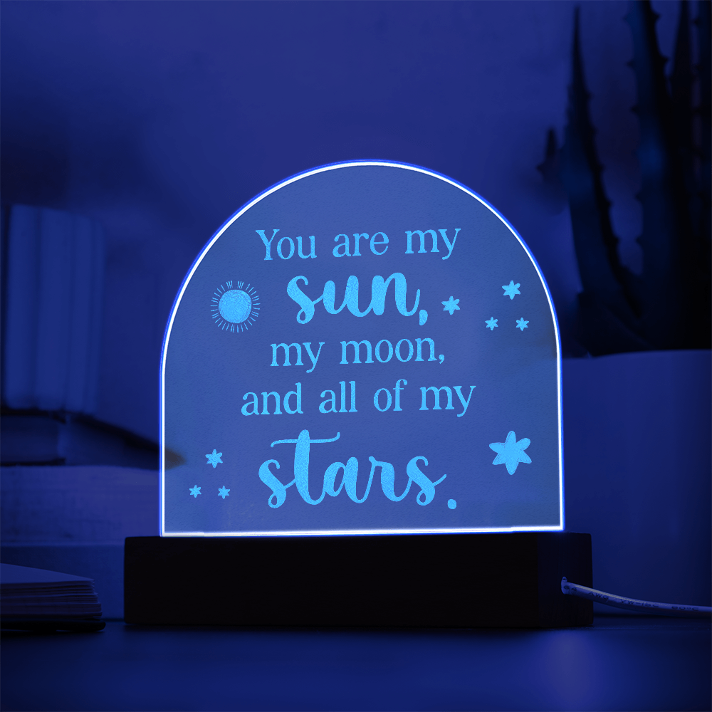 Engraved Acrylic Dome Plaque