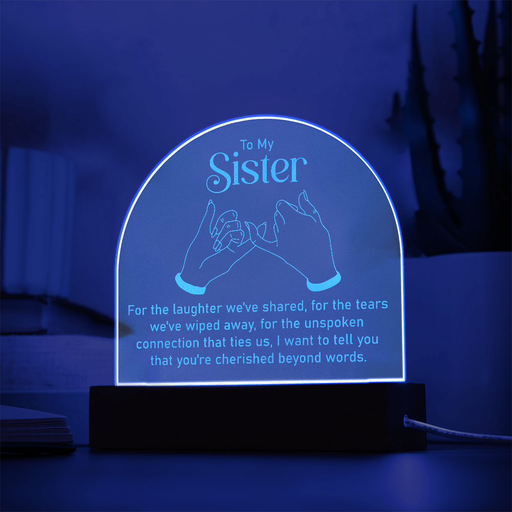 Engraved Acrylic Dome Plaque