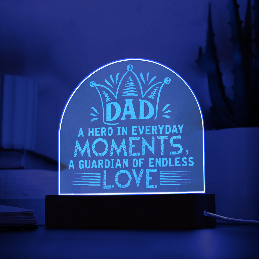 Engraved Acrylic Dome Plaque