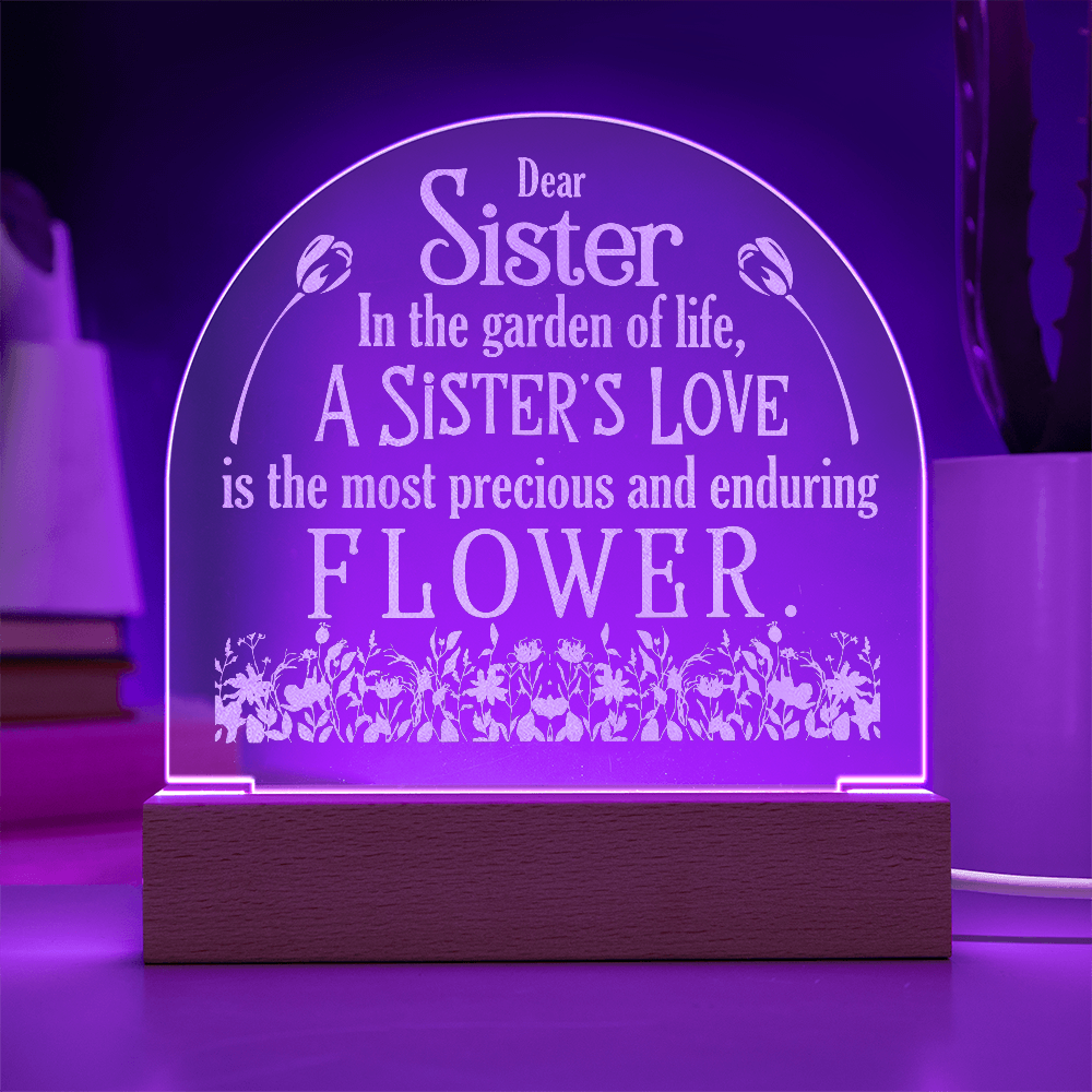 Engraved Acrylic Dome Plaque