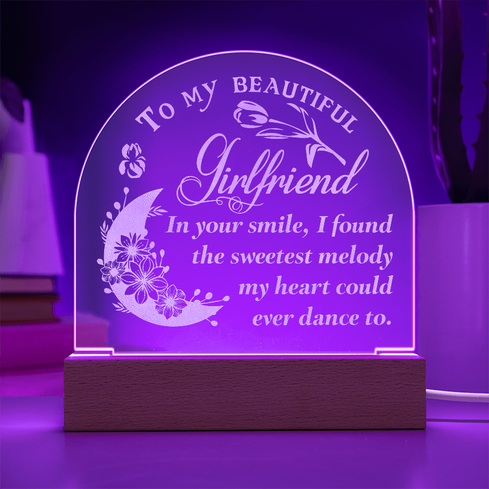 Engraved Acrylic Dome Plaque