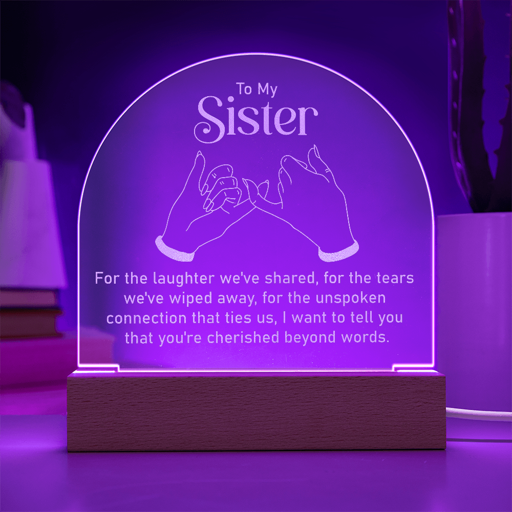 Engraved Acrylic Dome Plaque