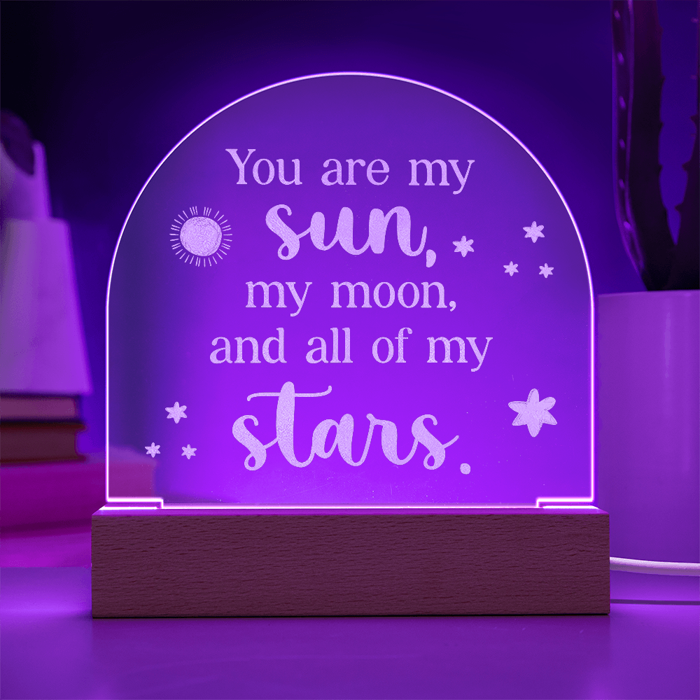 Engraved Acrylic Dome Plaque