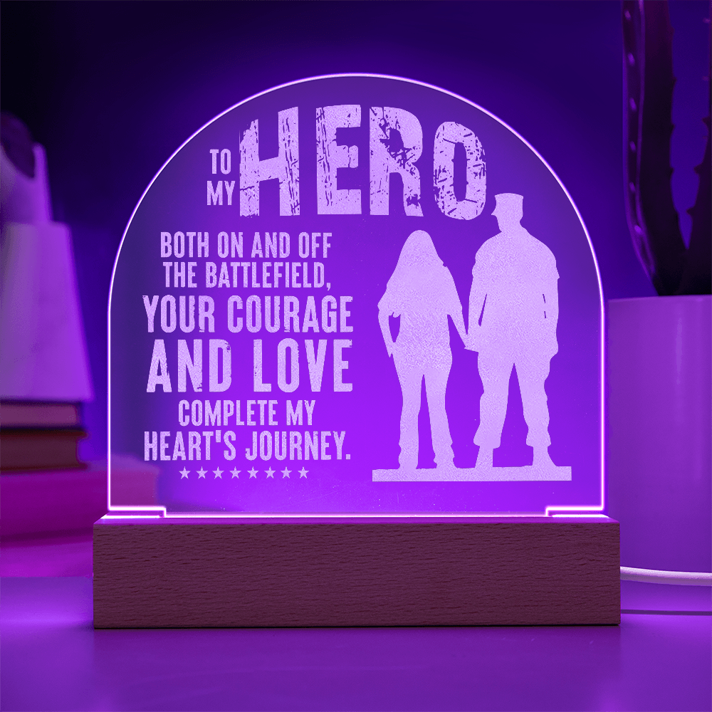 Engraved Acrylic Dome Plaque