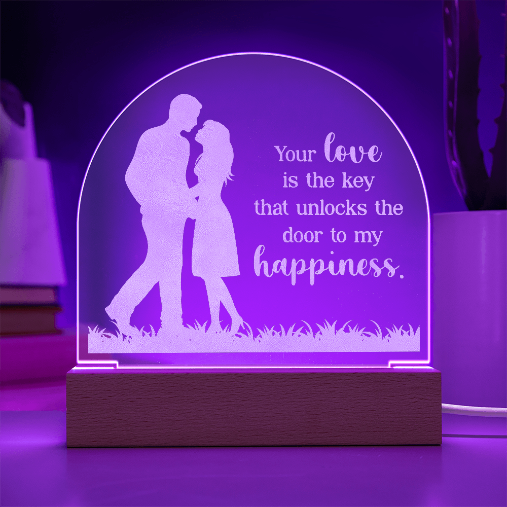 Engraved Acrylic Dome Plaque