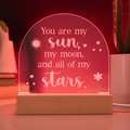 Engraved Acrylic Dome Plaque