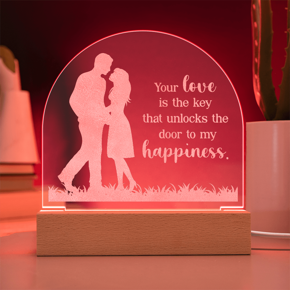 Engraved Acrylic Dome Plaque