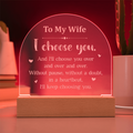 Engraved Acrylic Dome Plaque