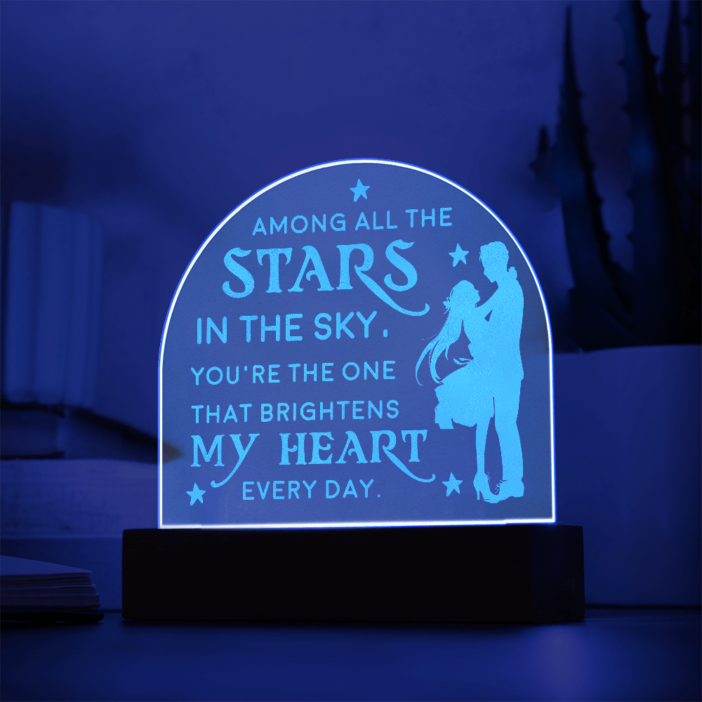 Engraved Acrylic Dome Plaque