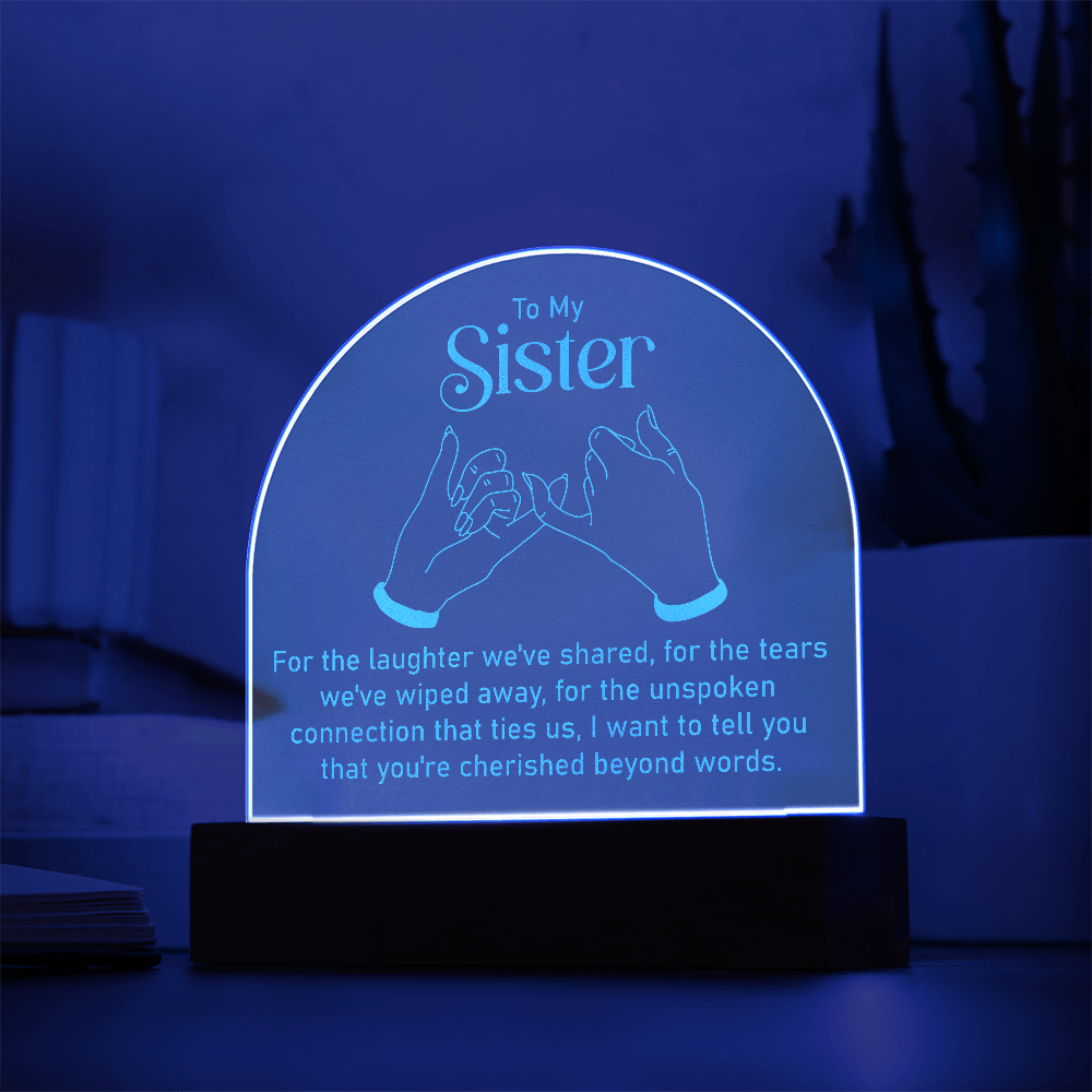 Engraved Acrylic Dome Plaque
