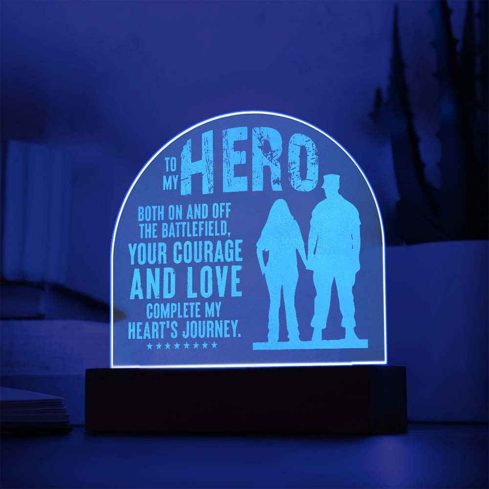 Engraved Acrylic Dome Plaque