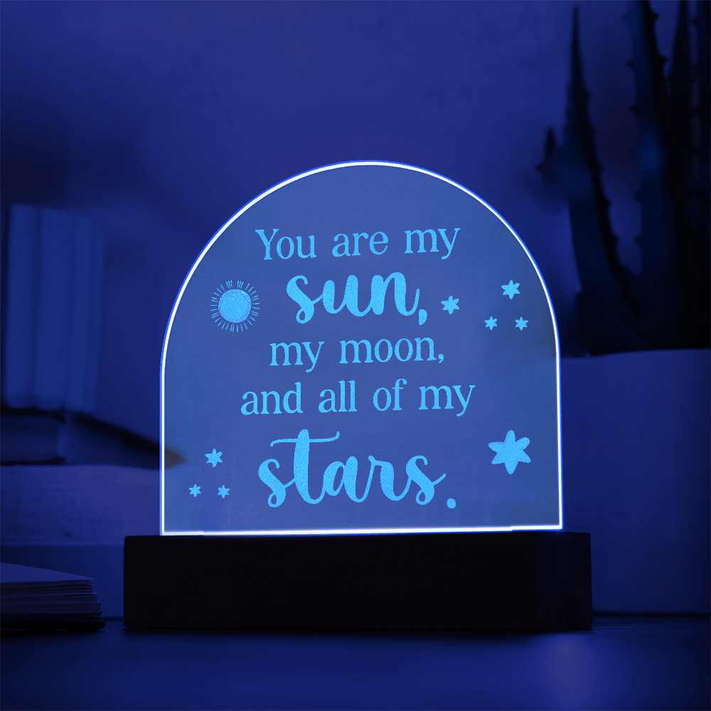Engraved Acrylic Dome Plaque