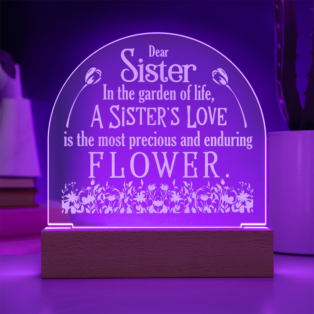 Engraved Acrylic Dome Plaque