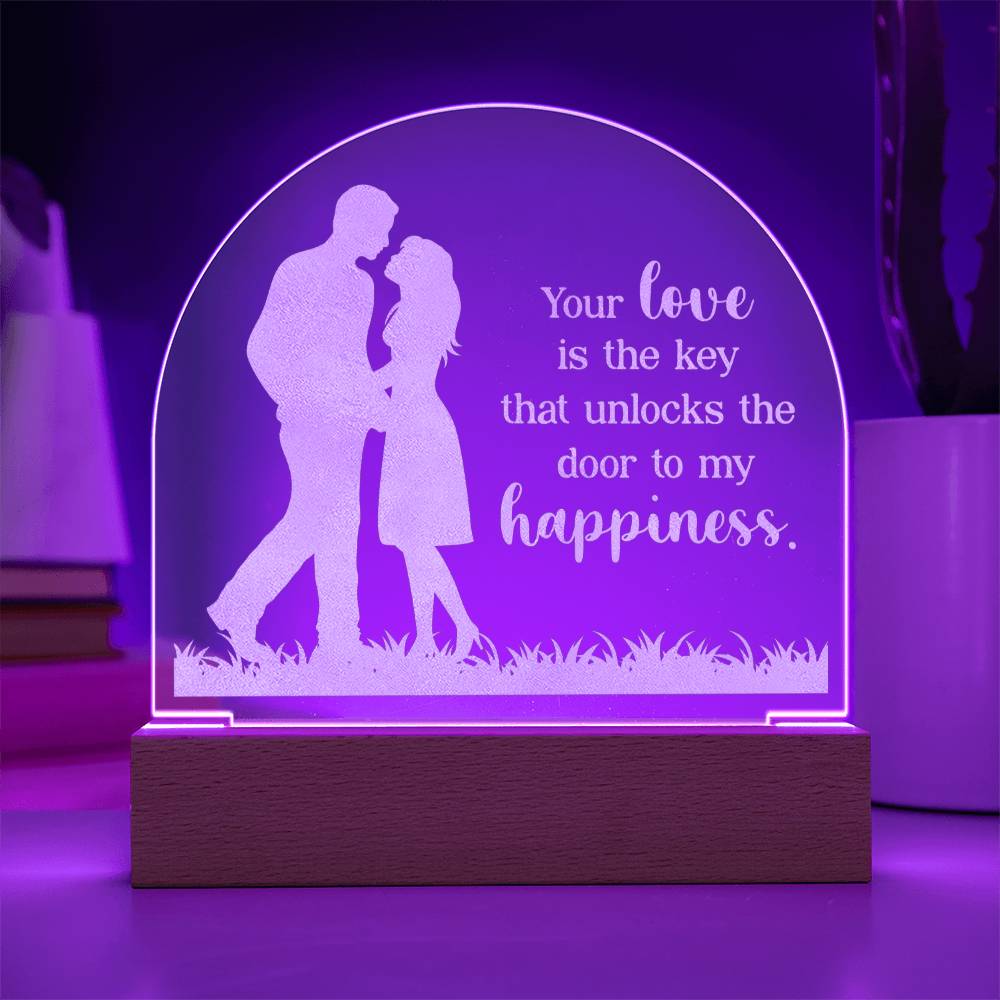 Engraved Acrylic Dome Plaque