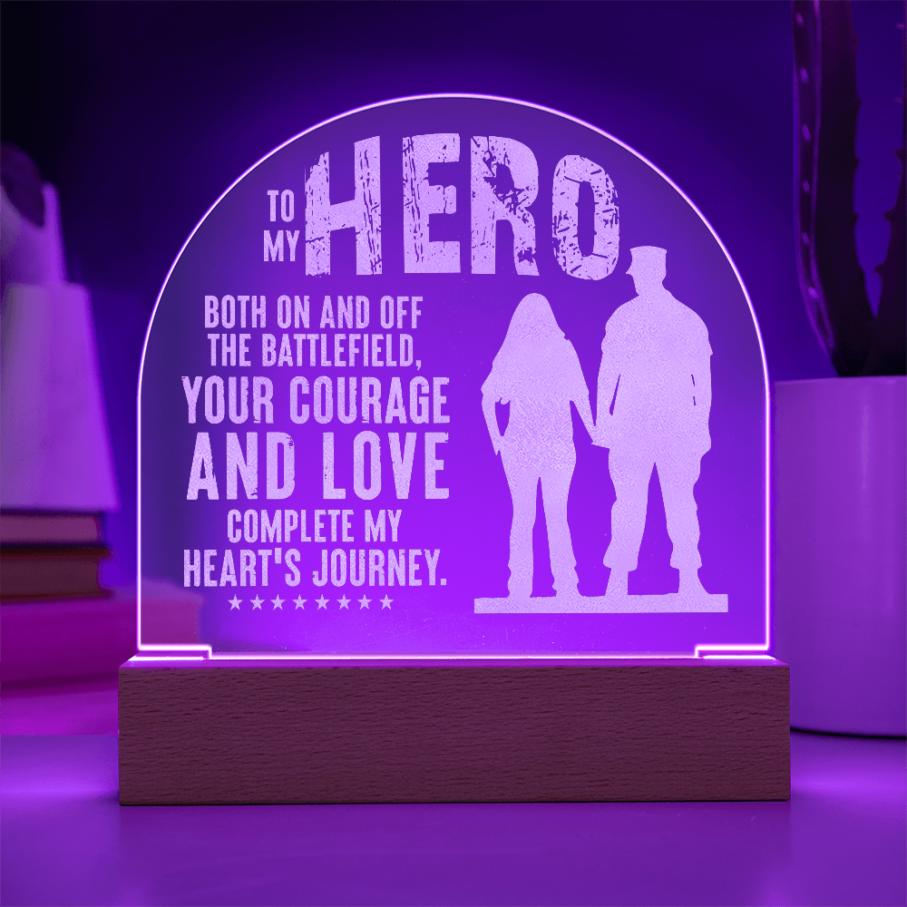 Engraved Acrylic Dome Plaque