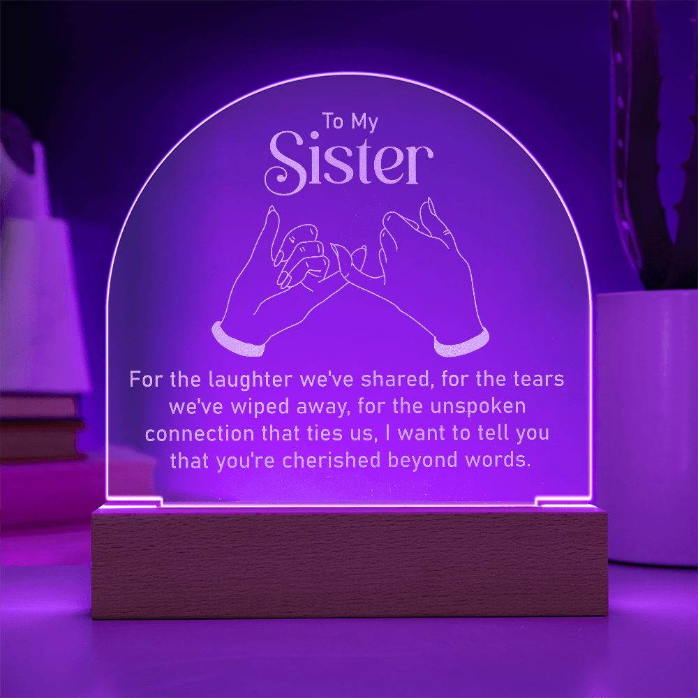 Engraved Acrylic Dome Plaque