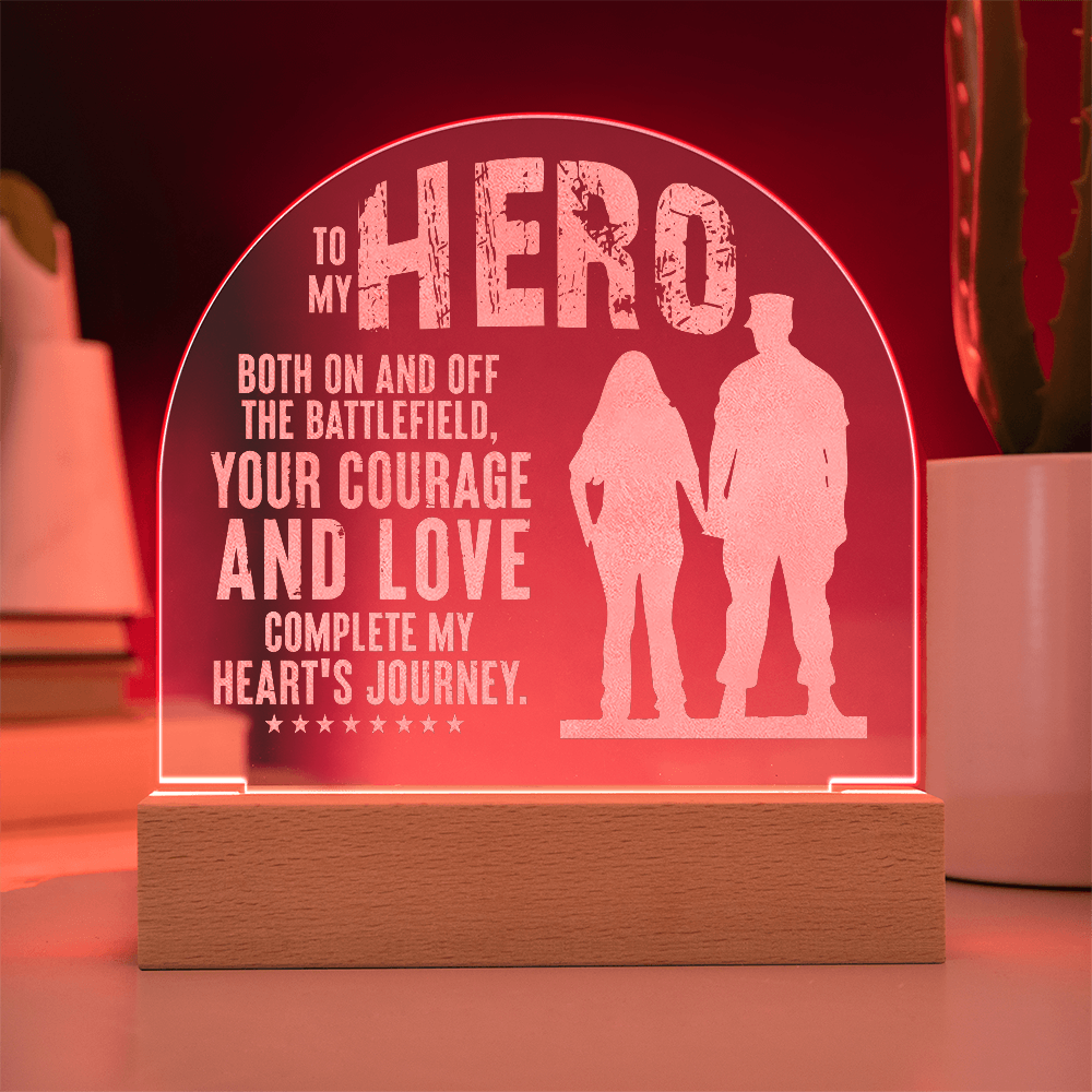 Engraved Acrylic Dome Plaque
