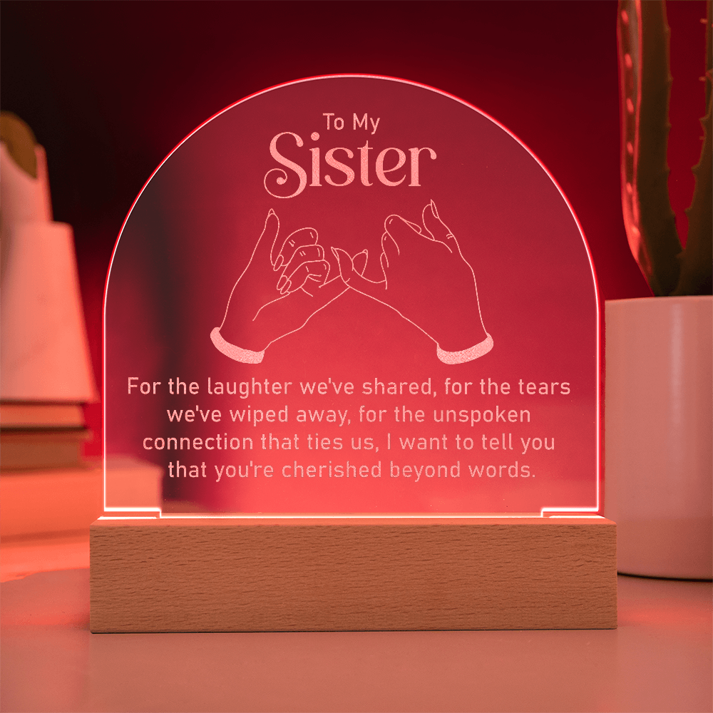 Engraved Acrylic Dome Plaque