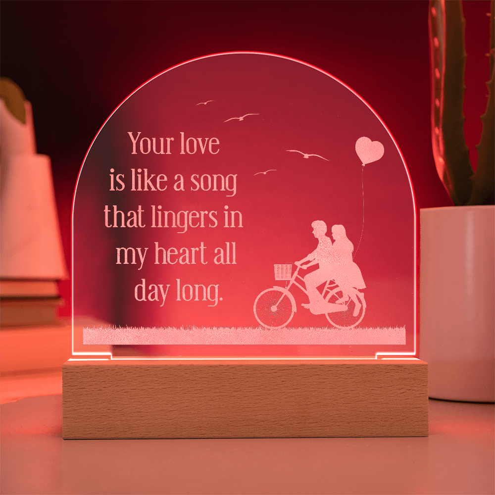 Engraved Acrylic Dome Plaque
