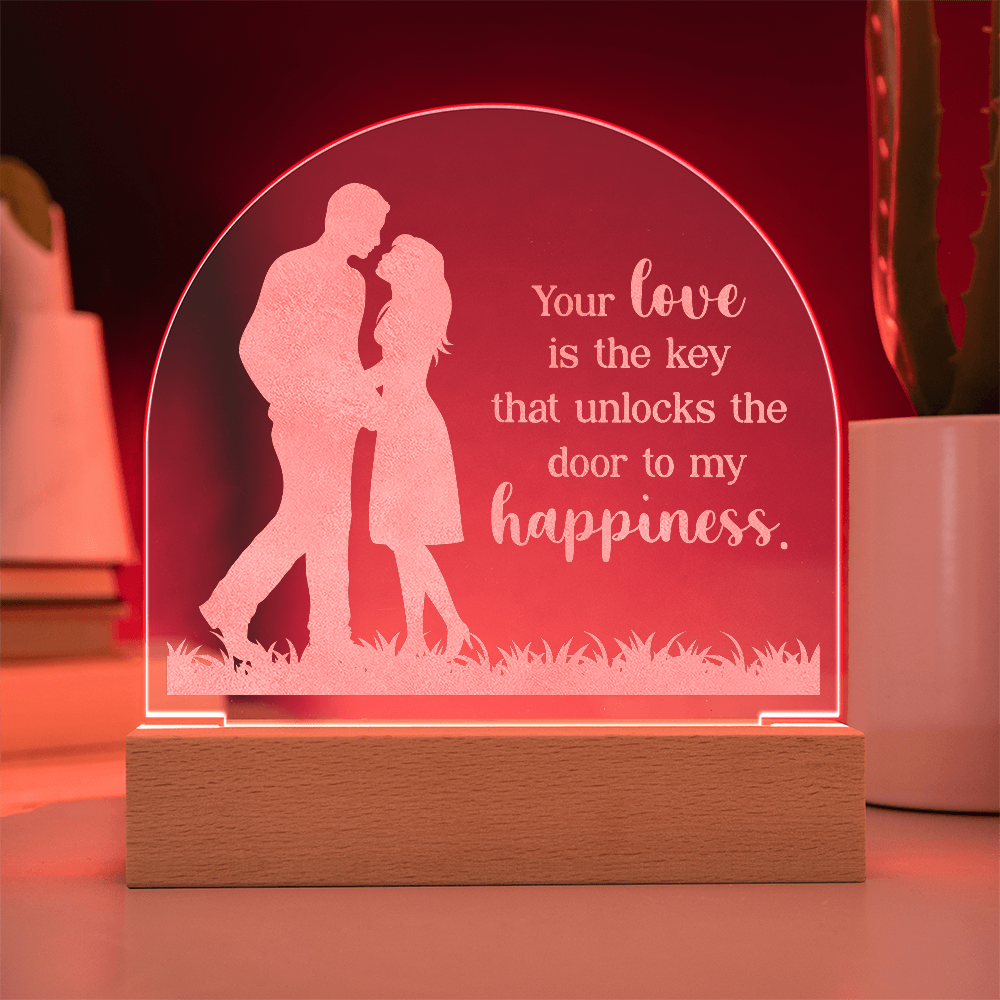 Engraved Acrylic Dome Plaque