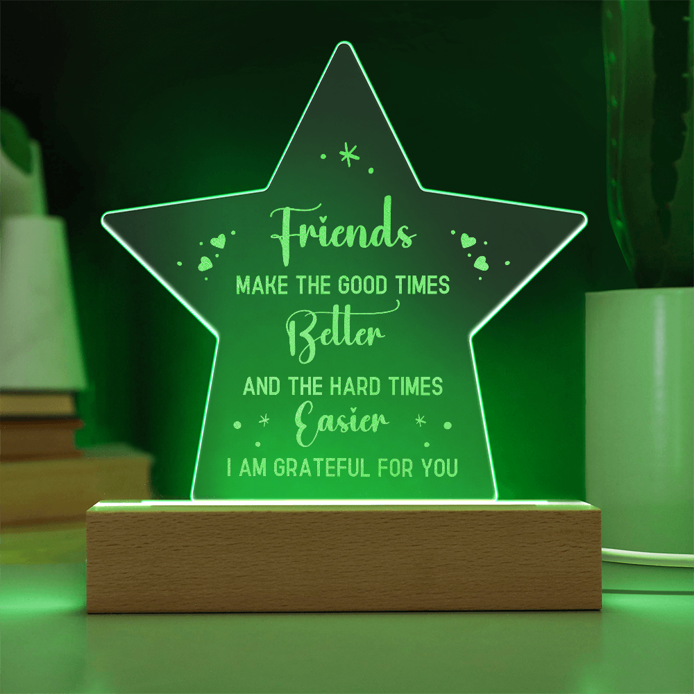Engraved Acrylic Star Plaque
