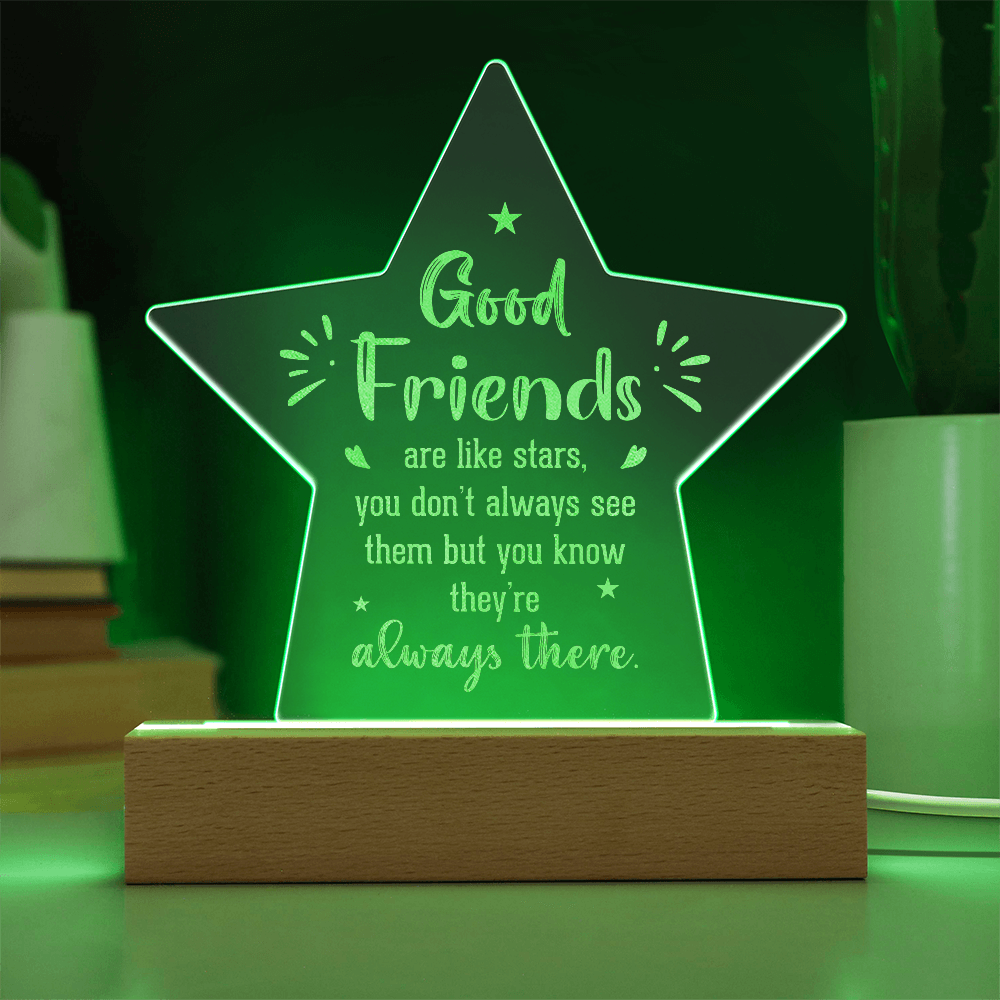 Engraved Acrylic Star Plaque