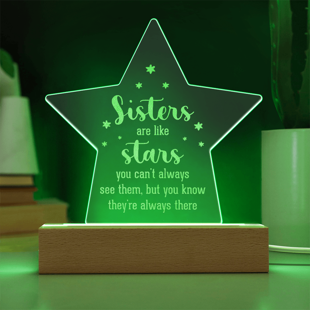 Engraved Acrylic Star Plaque