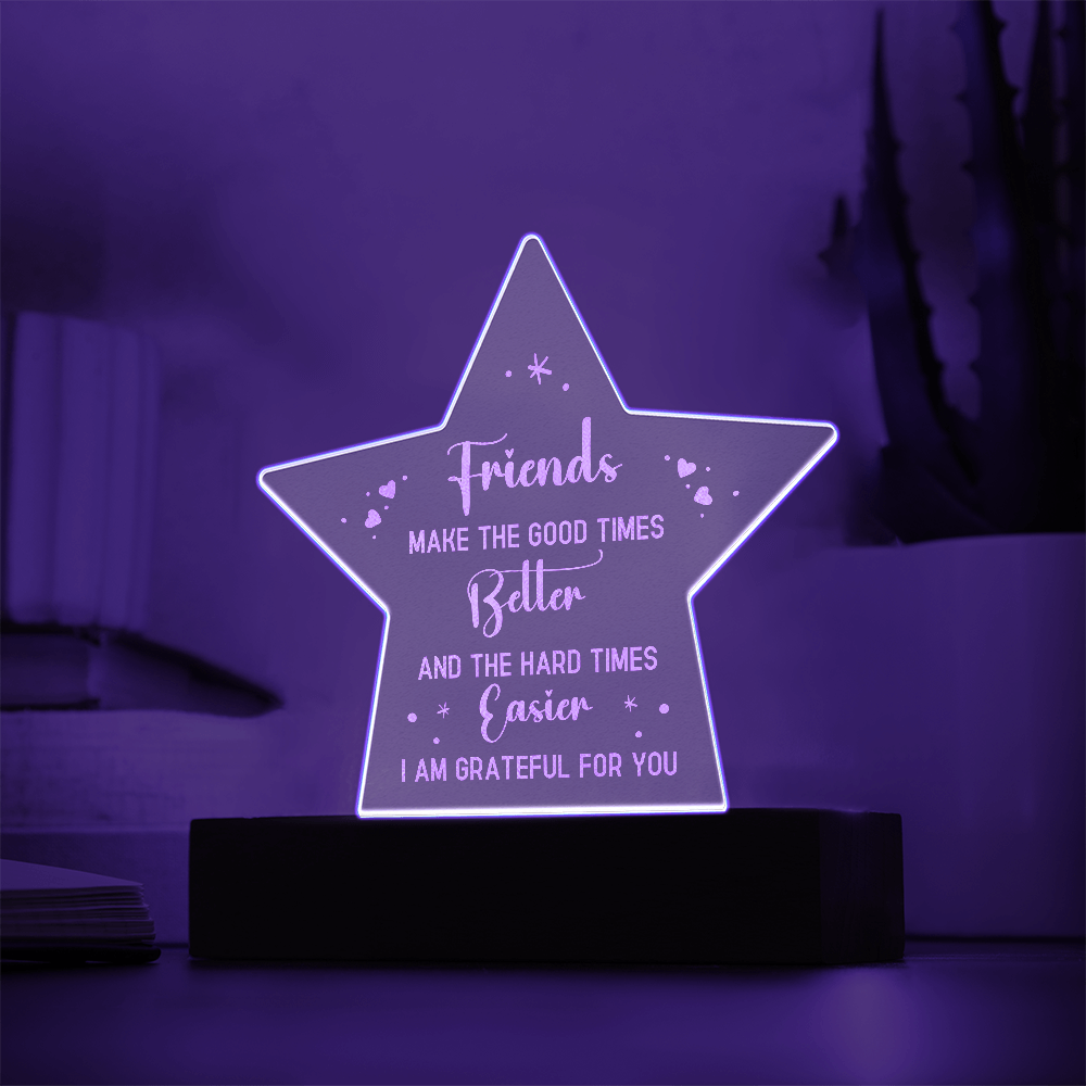 Engraved Acrylic Star Plaque