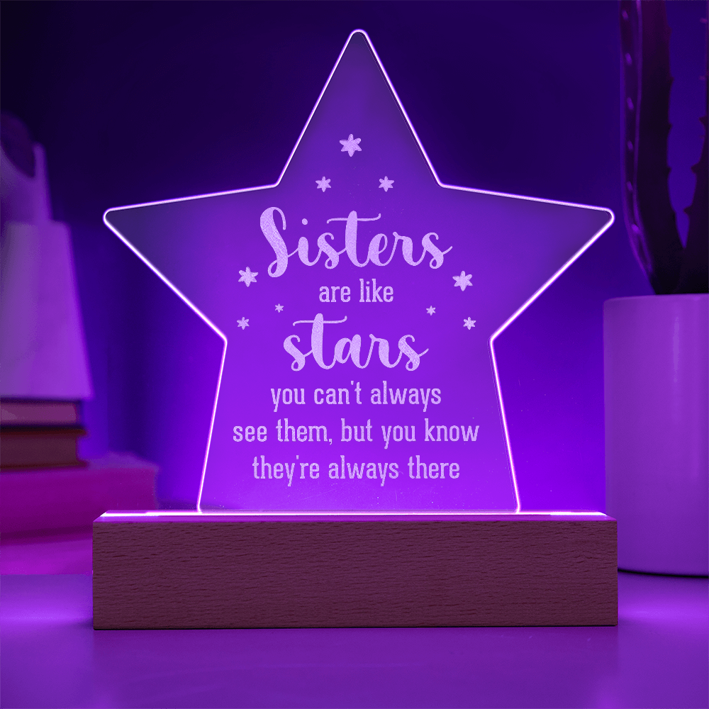 Engraved Acrylic Star Plaque