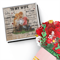 To My Wife Love Knot Necklace & Sweetest Devotion Flower Bouquet