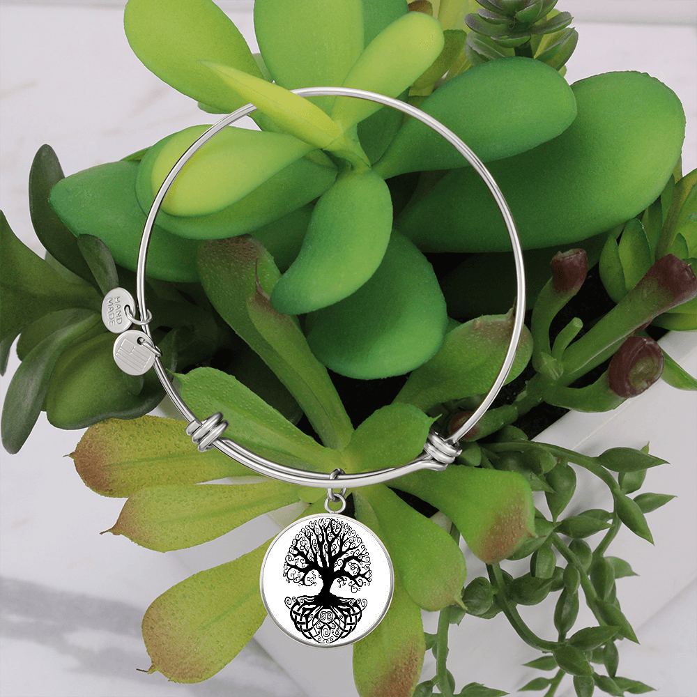 Celtic Tree of Life Circle Bangle