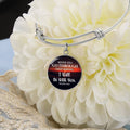 When You Go Through Deep Waters Isaiah 43:2 Circle Bangle