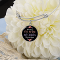 Not Always Eye to Eye but Always Heart to Heart Circle Bangle