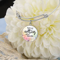 With God Nothing Will Be Impossible Circle Bangle