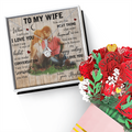 To My Wife Alluring Beauty Necklace & Sweetest Devotion Flower Bouquet