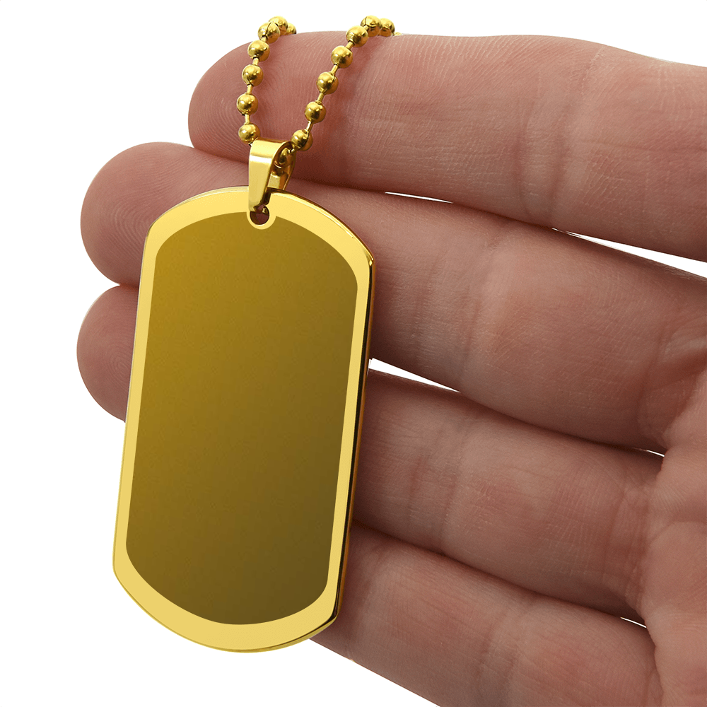 Dog Tag Necklace - Engraved