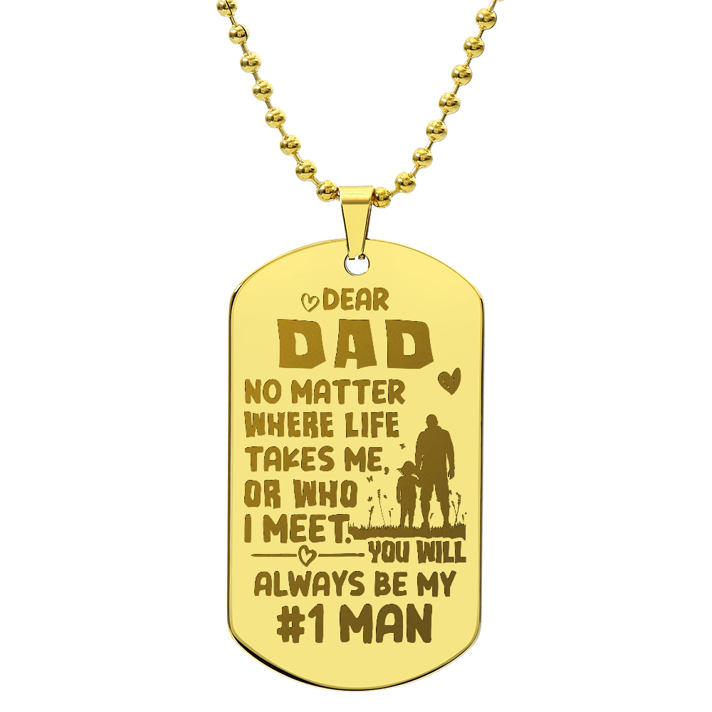 Dog Tag Necklace - Engraved