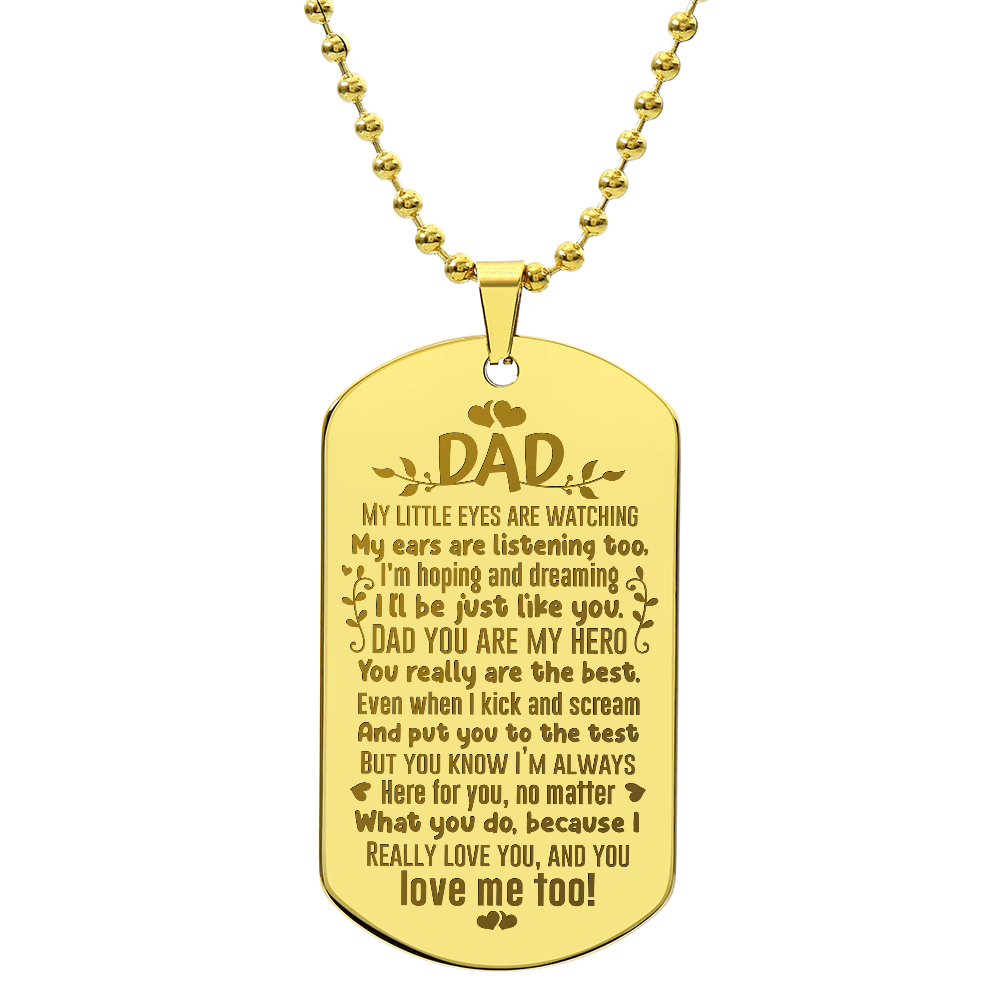 Dog Tag Necklace - Engraved