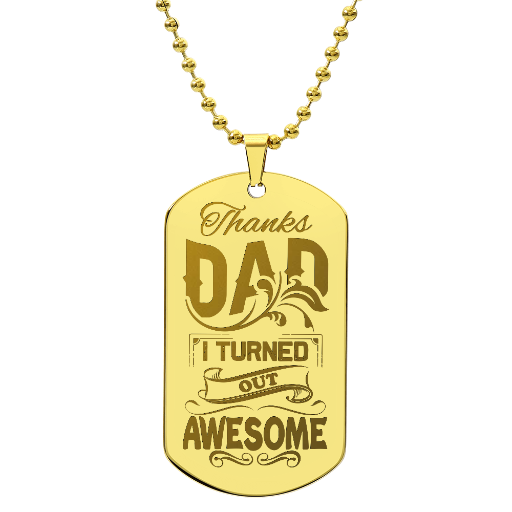 Dog Tag Necklace - Engraved
