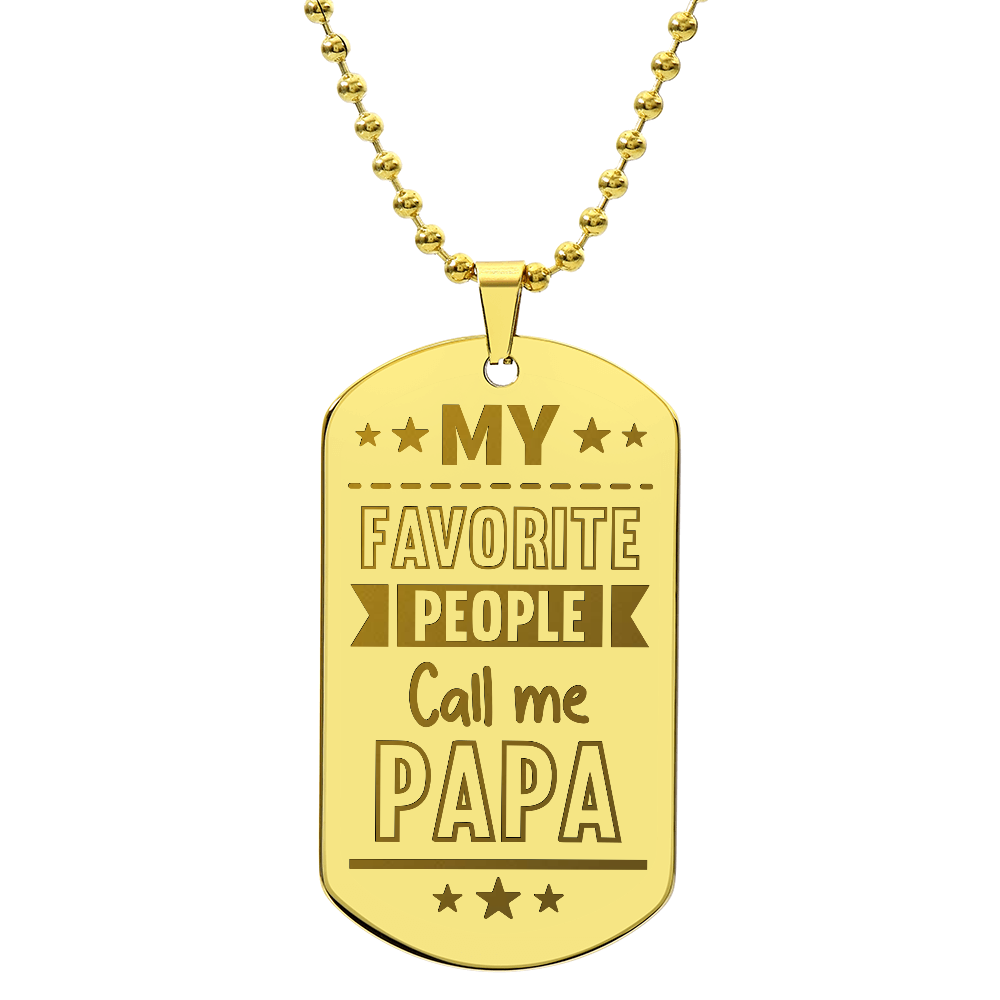 Dog Tag Necklace - Engraved