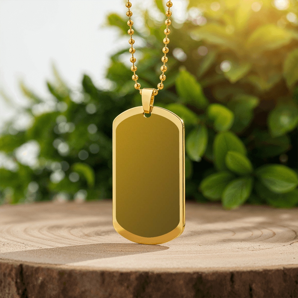 Dog Tag Necklace - Engraved