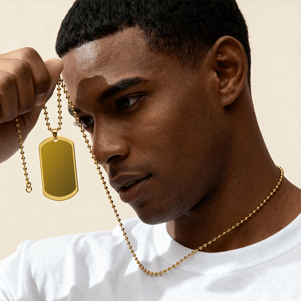 Dog Tag Necklace - Engraved