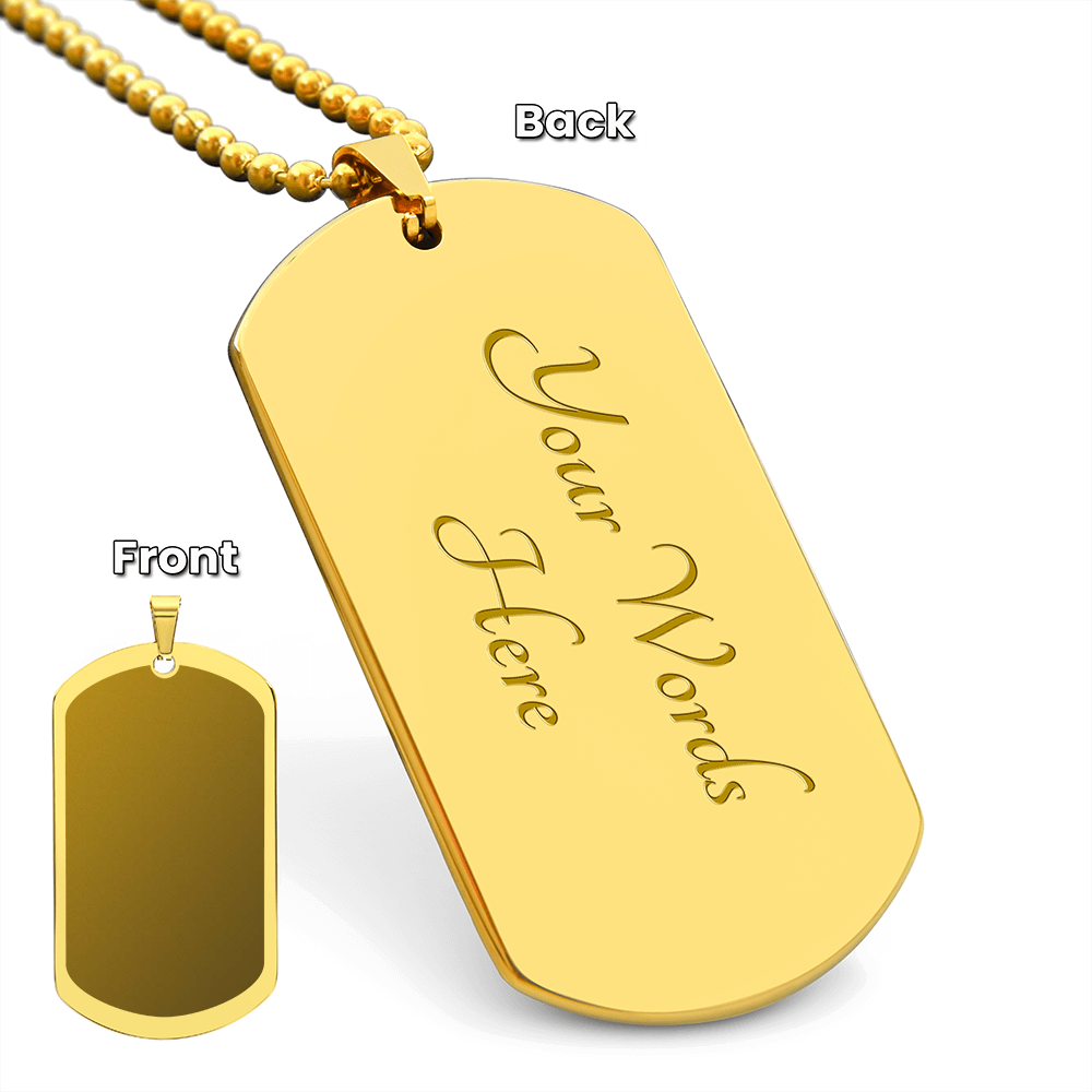 Dog Tag Necklace - Engraved