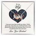 To My Wife More Than Words Scripted Love Necklace