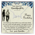 Dear Beautiful Granddaughter - Scripted Love Necklace